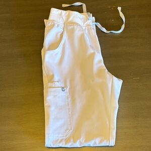 White Women’s Figs Scrub Pants